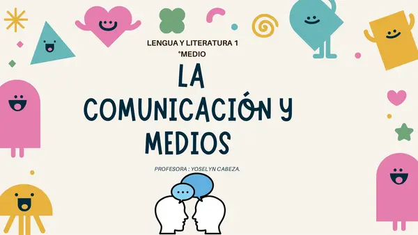 La comunicación 1 medio- Unidad comunicación y sociedad.