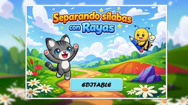 Separando Sílabas con Rayas (Motor Editable)