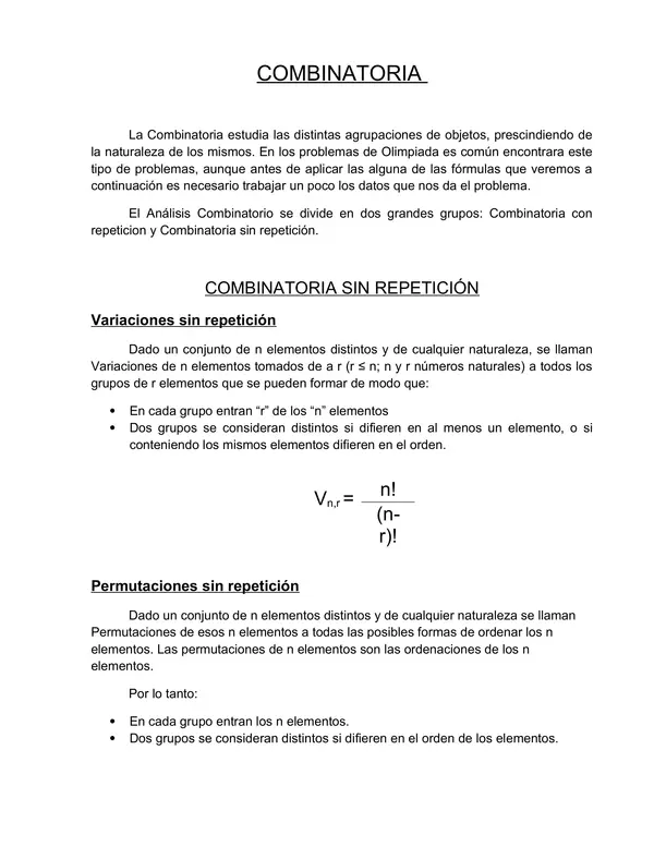 Apunte Combinatoria