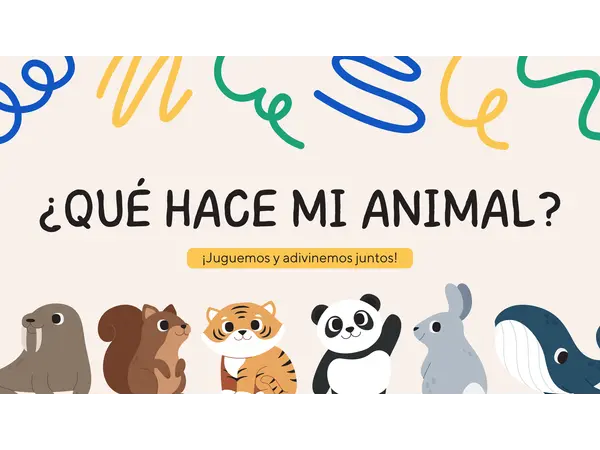 Charadas - ¿Qué hace mi animal?