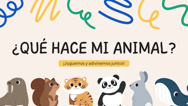 Charadas - ¿Qué hace mi animal?