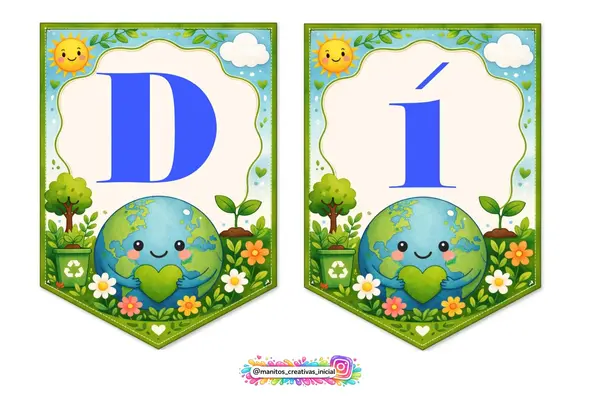 Banderin día de la tierra