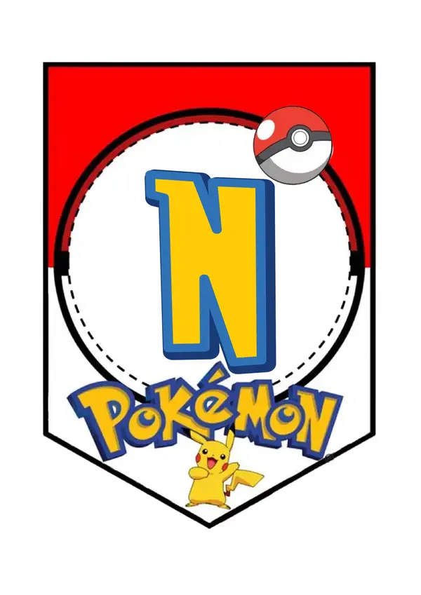 Banderín Bienvenidos - versión Pokemón 
