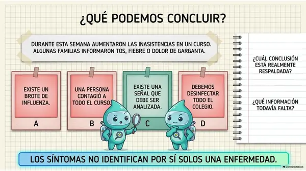 Clase 16 | 5° Básico Ciencias Naturales: Posible brote — Analizar evidencias antes de actuar