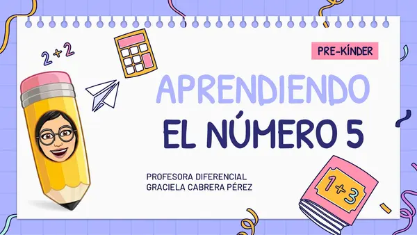 Aprendiendo el número 5