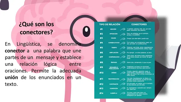 Conectores gramaticales | Recurso gratuito editable
