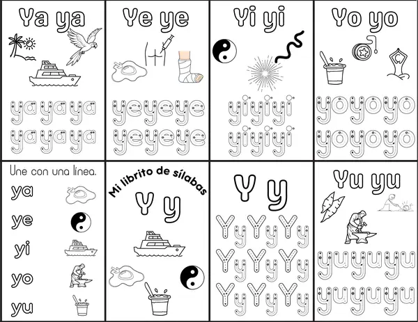 Librito de sílabas simples "Y"