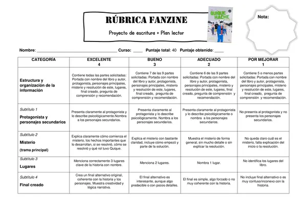 Fanzine - Quique Hache detective - El Misterio del arquero desparecido