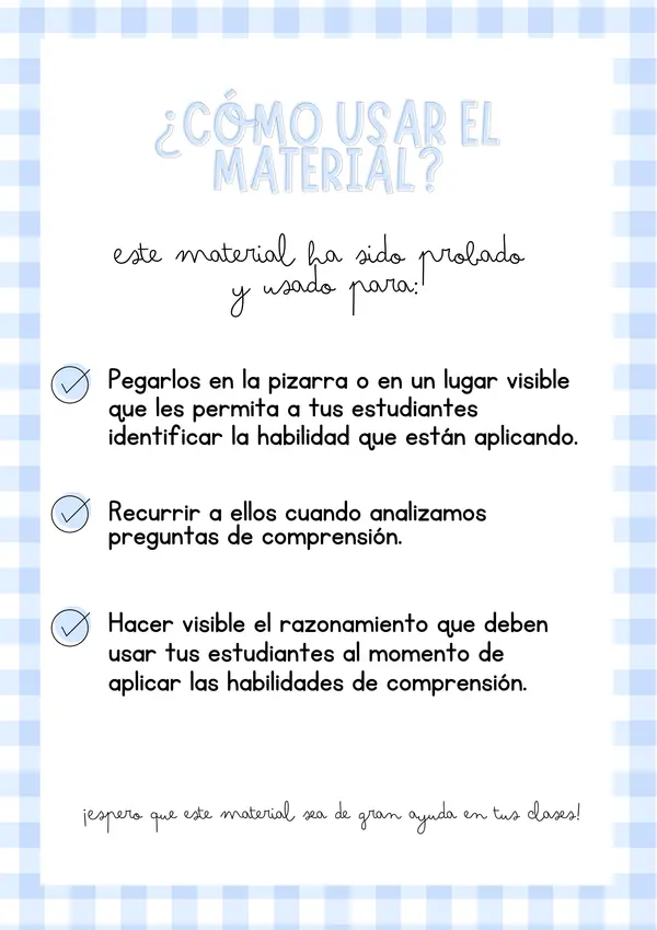 Carteles de Habilidades de Comprensión Lectora – Apoyo visual para tus clases de lectura