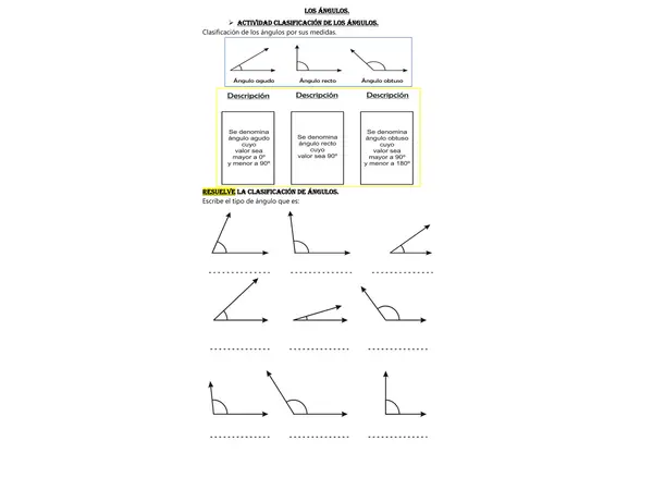 Guía de trabajo los Ángulos.