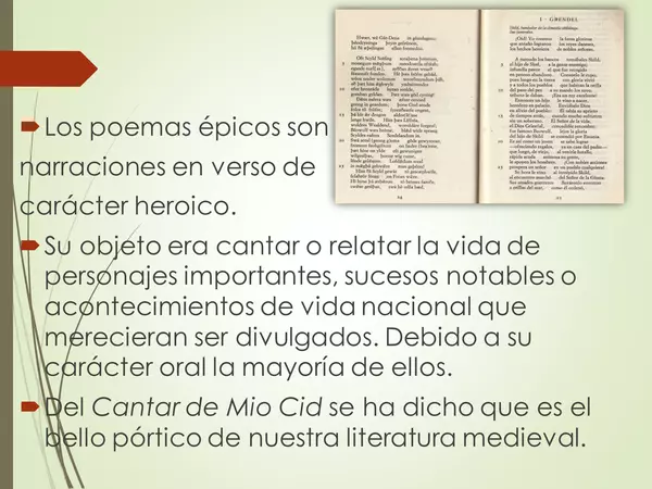 PRESENTACION EL MIO CID, OCTAVO BASICO, LENGUAJE, LITERATURA MEDIEVAL