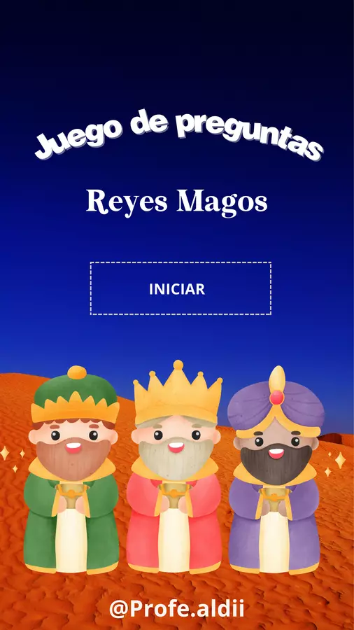Juego interactivo: Preguntas sobre Reyes Magos 👑 