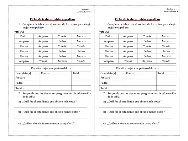 Guía datos y probabilidades