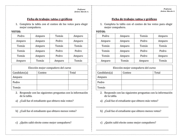 Guía datos y probabilidades