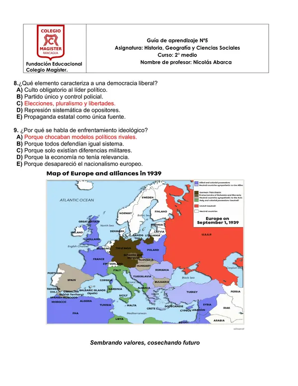 contexto de la Segunda Guerra Mundial