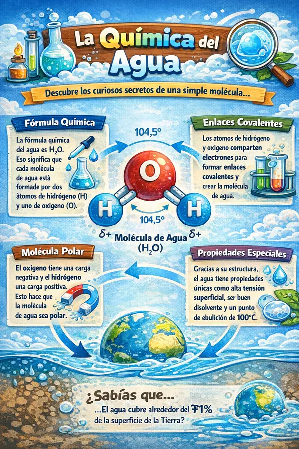 Infografía "La química del agua"