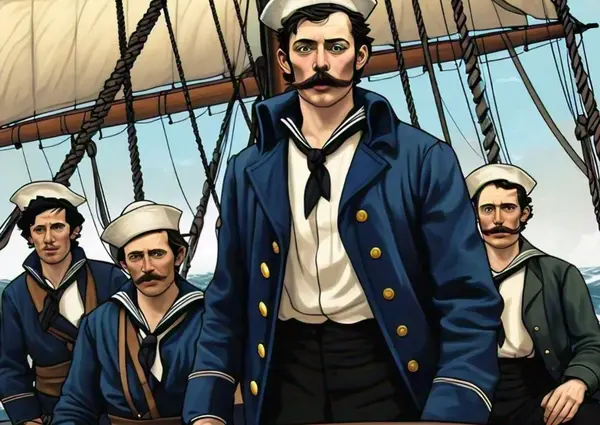 Kamishibai de "Las Glorias Navales" en inglés