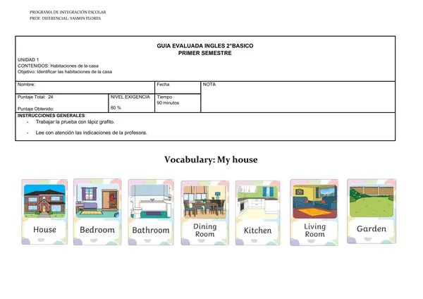 GUIA DEL HOGAR EN INGLES