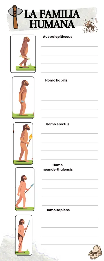 Familia Humana, Historia Séptimo básico