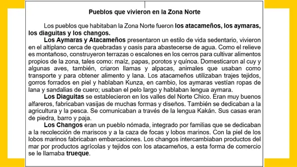 Pueblos originarios zona norte de chile