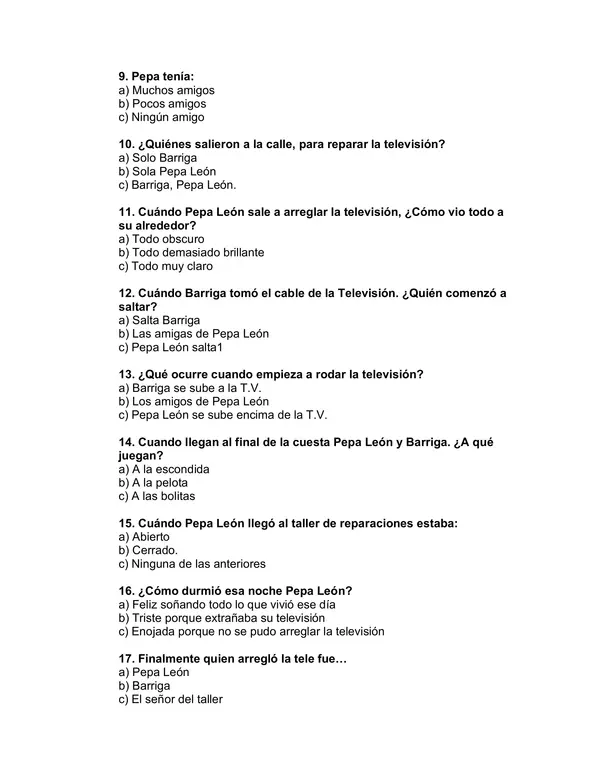 Prueba Libro " No funciona la Tele"