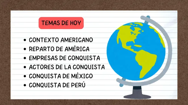 Presentación "La Conquista de América: México y Perú"