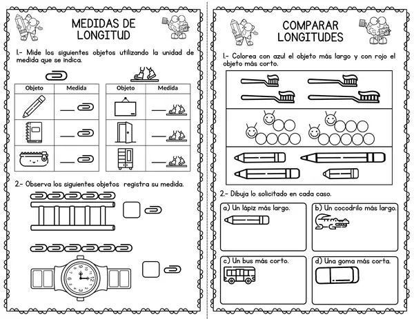 Matemática - 1° Básico - Medición y Geometría 