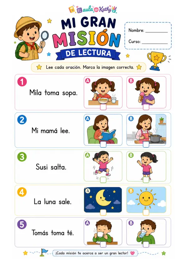 🚀 Mi Gran Misión de Lectura | 1° Básico