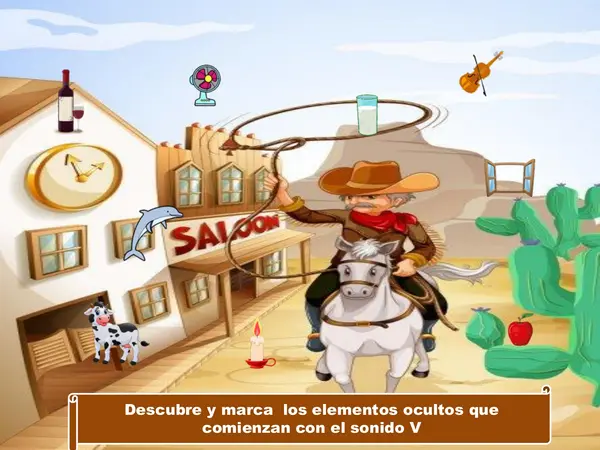 Letra V . Fonema V (PPT interactivo)