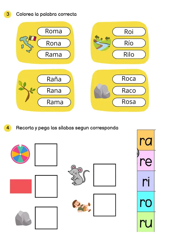 Guía de lenguaje letra R