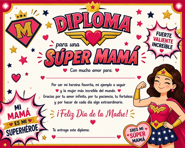 Diploma super mamá