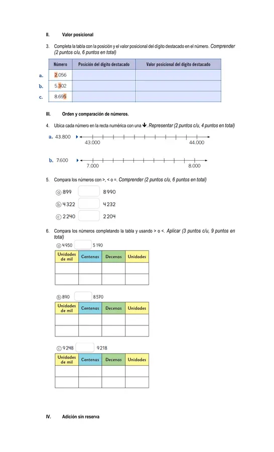 Números hasta el 10.000