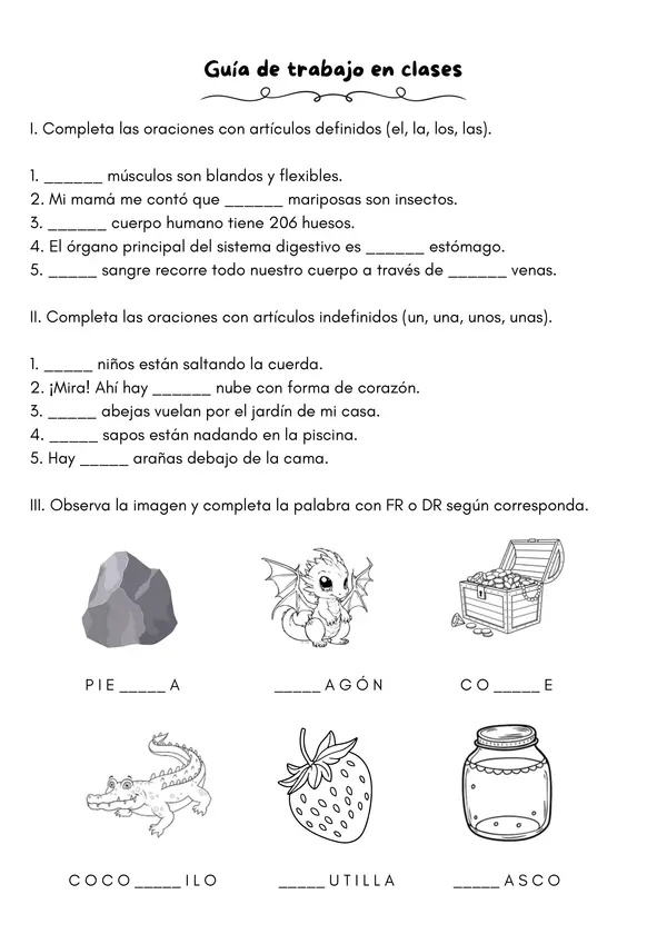 Artículos y uso de FR y DR