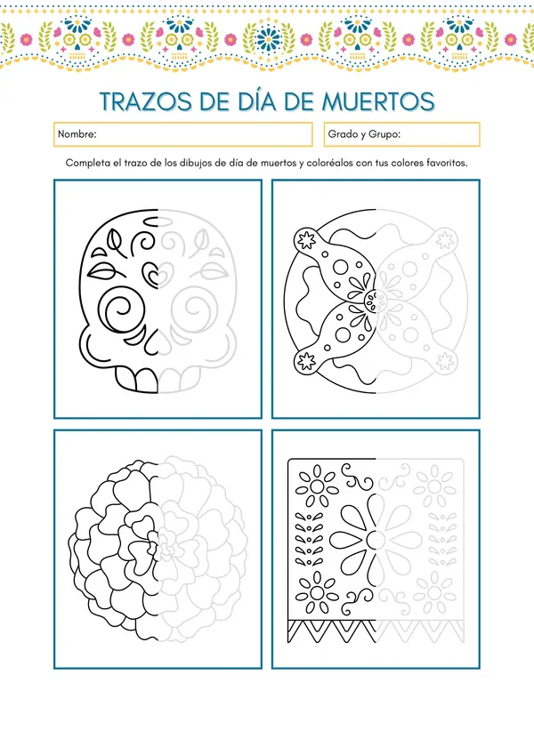 Trazo de día de muertos