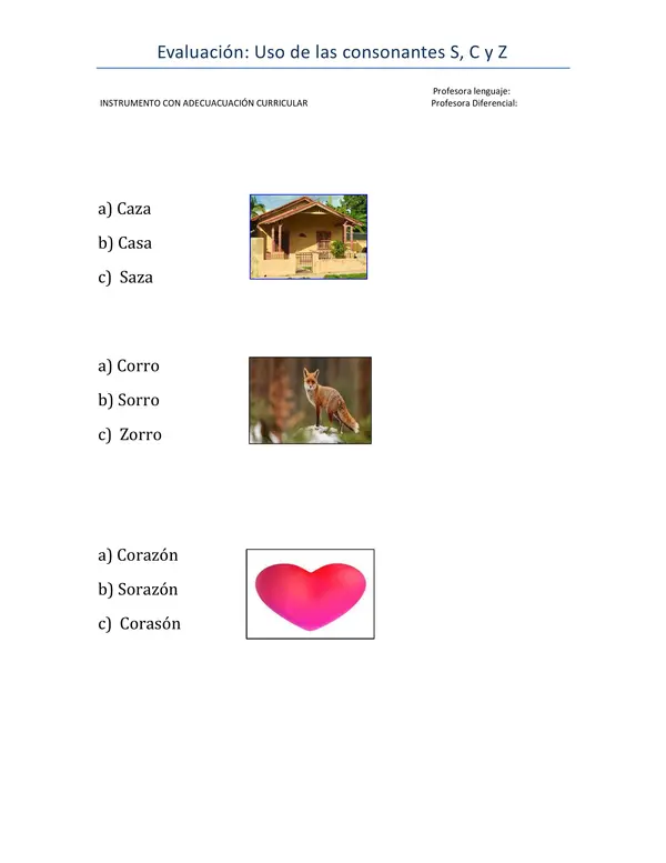 PRUEBA DE CONTENIDOS DE 5° BÁSICO CON ADECUACIÓN CURRICULAR
