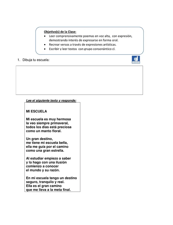 Guia de Lectura La Chacra de Cristobal y Grupo CR para Lenguaje 1 Basico