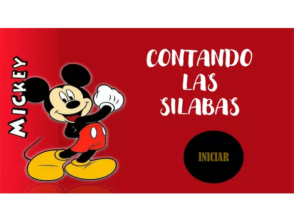 Segmentación silábica - Mickey Mouse