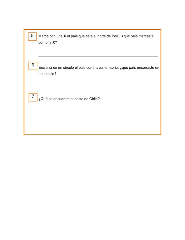 Evaluación "Trabajemos con mapas" 2°año básico.