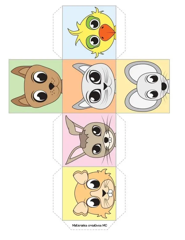CUBOS DE ANIMALES
