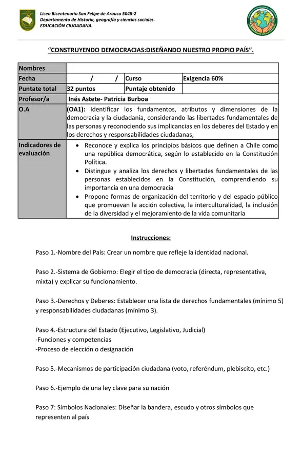 Educación ciudadana: creando democracias 
