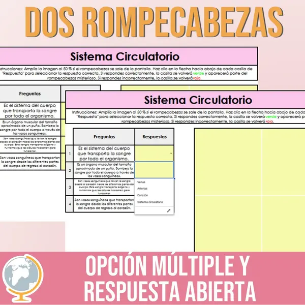 Sistema circulatorio rompecabezas misterioso