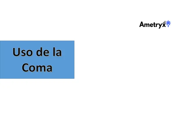 Uso de la coma