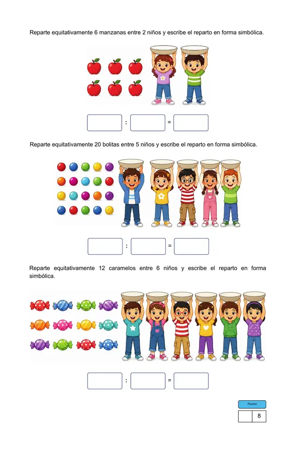 3° básico - Evaluación sumativa: División