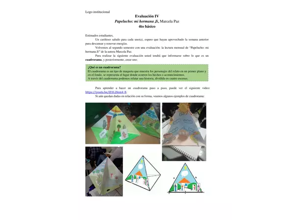 Evaluación lectura: Cuadrorama