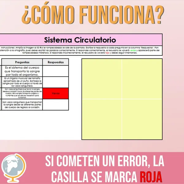 Sistema circulatorio rompecabezas misterioso