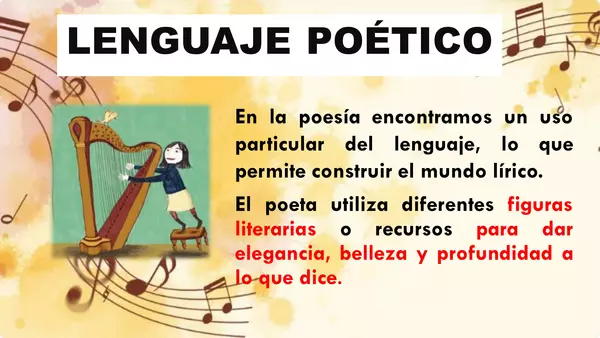 Ppt - Lenguaje Poético (Figuras literarias) - 7° básico (Lengua y literatura)
