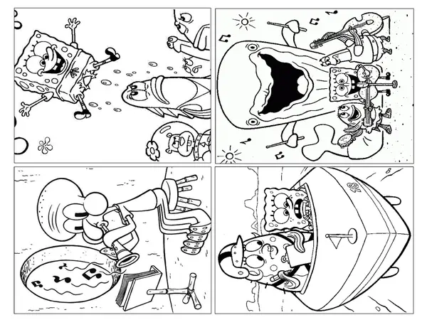 LIBRO PARA COLOREAR- Bob Esponja 