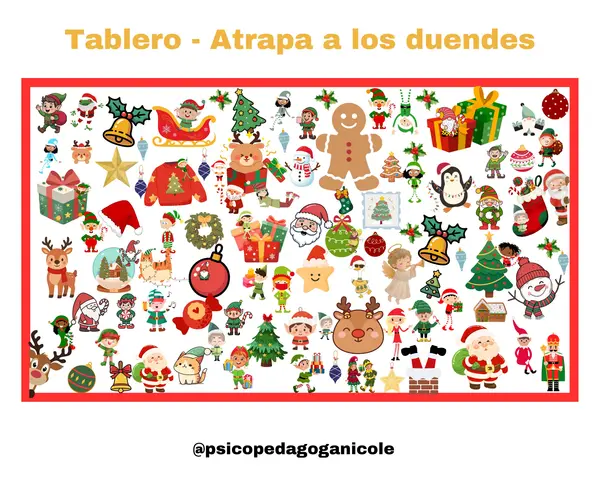 Ojo de lince navideño - Encuentra a los duendes.