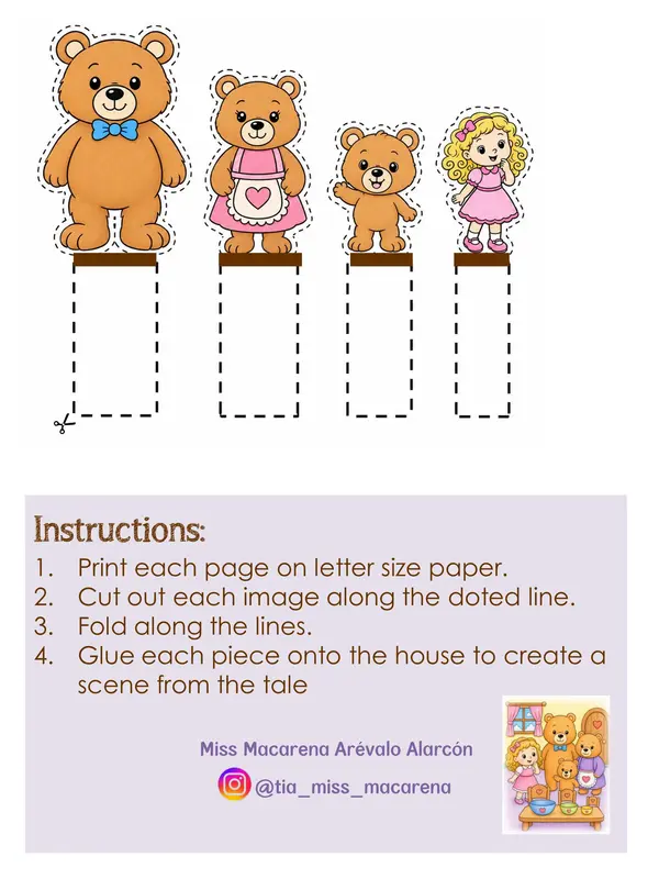 Diorama: Goldilocks and the Three Bears