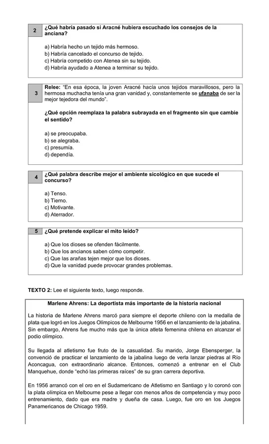 Comprensión lectora